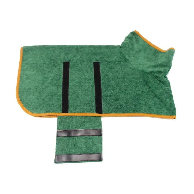 Dog Microfiber Bathrobe Dog Drying Coat Quick-Drying Microfiber Towel