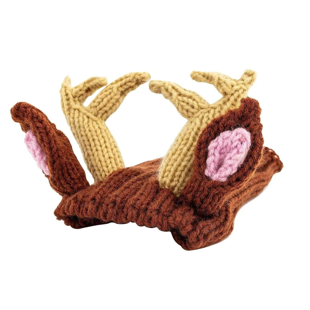 Knitted Dog Hat With Cute Design, Warm & Comfortable