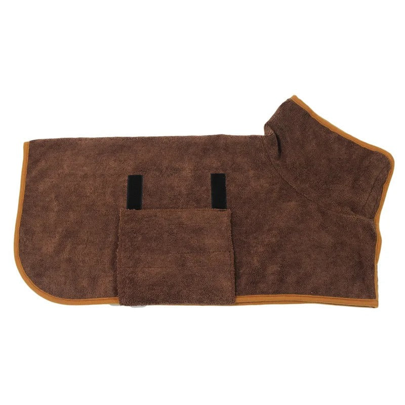 Dog Microfiber Bathrobe Dog Drying Coat Quick-Drying Microfiber Towel
