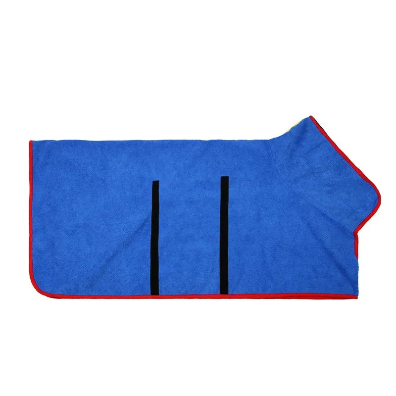 Dog Microfiber Bathrobe Dog Drying Coat Quick-Drying Microfiber Towel