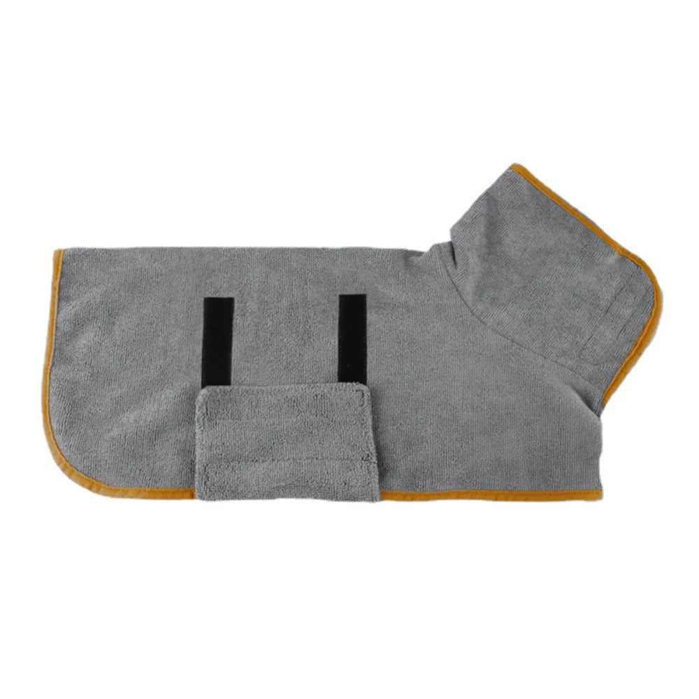 Dog Microfiber Bathrobe Dog Drying Coat Quick-Drying Microfiber Towel