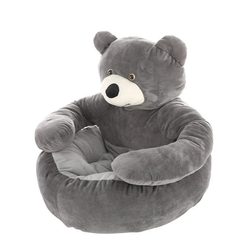 Knuffelbeer Bed Zacht Pluche Hondenbed & Kattenbed Angst & Stressverlagend
